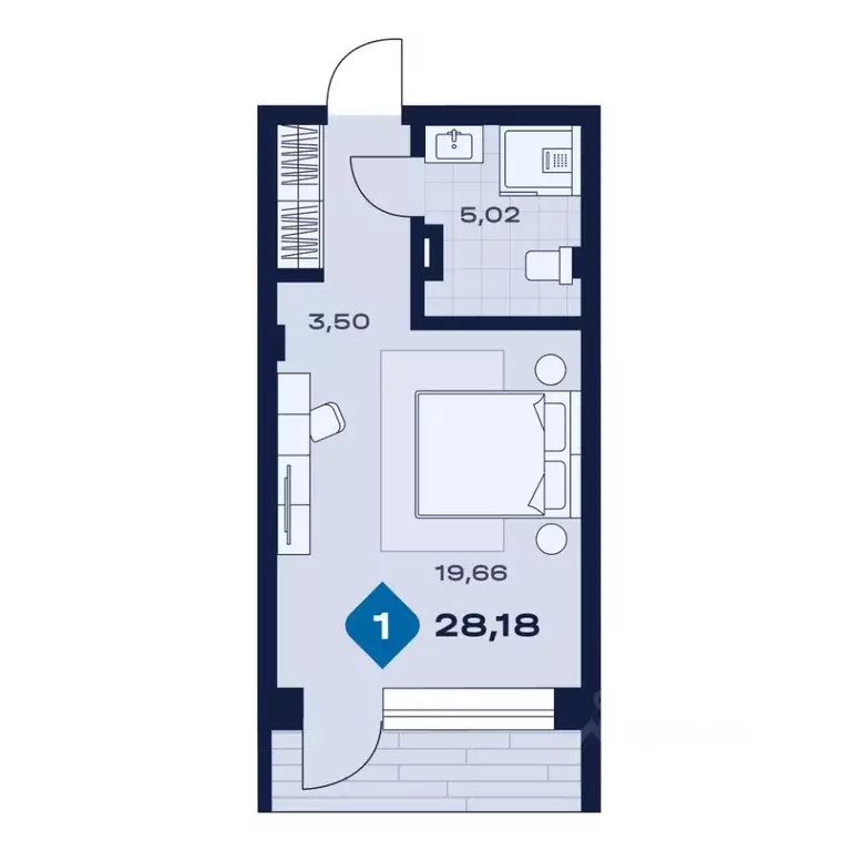 1-к кв. Свердловская область, Сысерть апарт-отель Панорама тер.,  ... - Фото 1