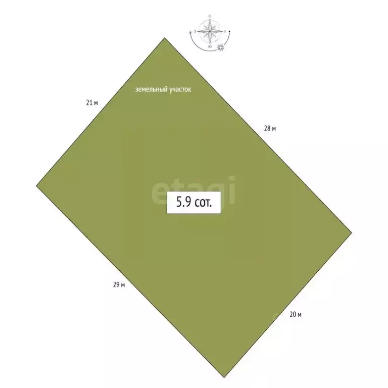 Участок в Новосибирская область, Искитимский район, Чернореченский ... - Фото 2