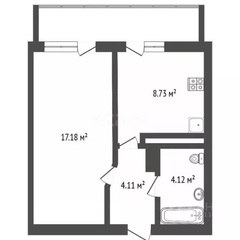 1-к кв. Севастополь ул. Челнокова, 19 (36.0 м) - Фото 2