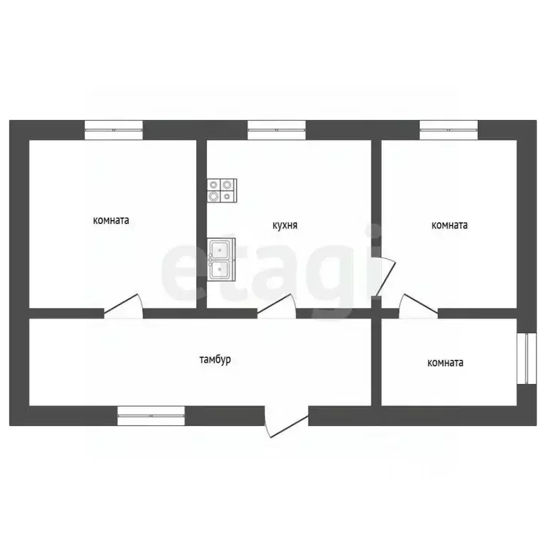 Дом в Ростовская область, Азовский район, Маргаритовское с/пос, с. ... - Фото 2