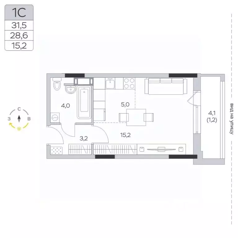 Студия Московская область, Мытищи городской округ, д. Пирогово ул. ... - Фото 1