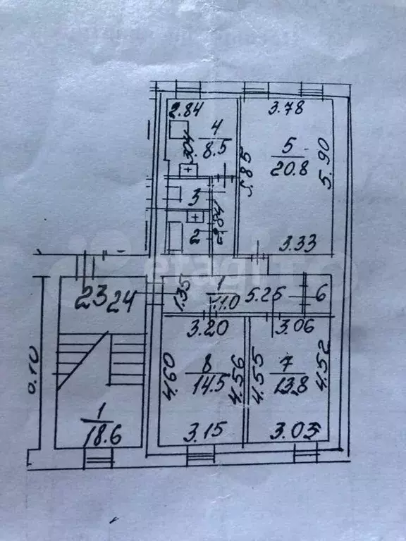 3-к. квартира, 75,6 м, 1/4 эт. - Фото 0