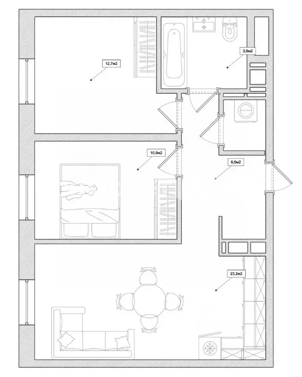 2-к кв. Московская область, Одинцовский городской округ, с. Лайково, ... - Фото 2