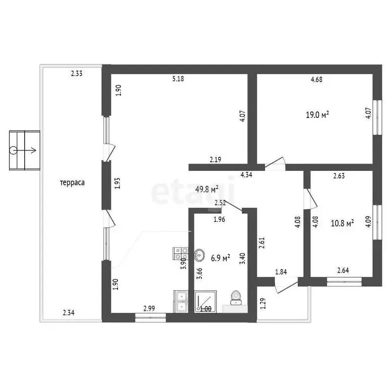 Дом в Севастополь, Балаклавский муниципальный округ, садоводческое ... - Фото 2