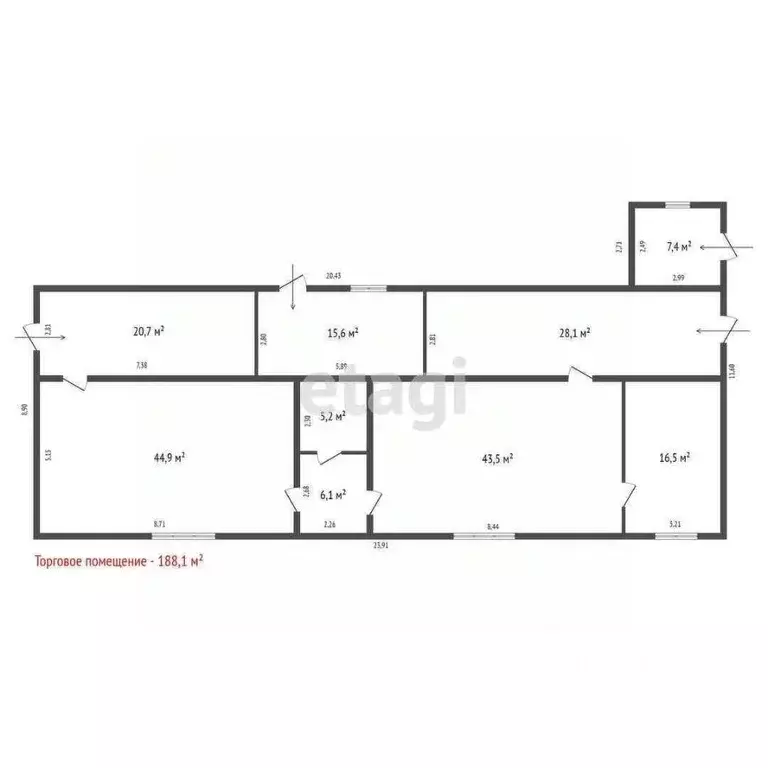 Торговая площадь в Свердловская область, Белоярский пгт ул. Полевая, ... - Фото 2