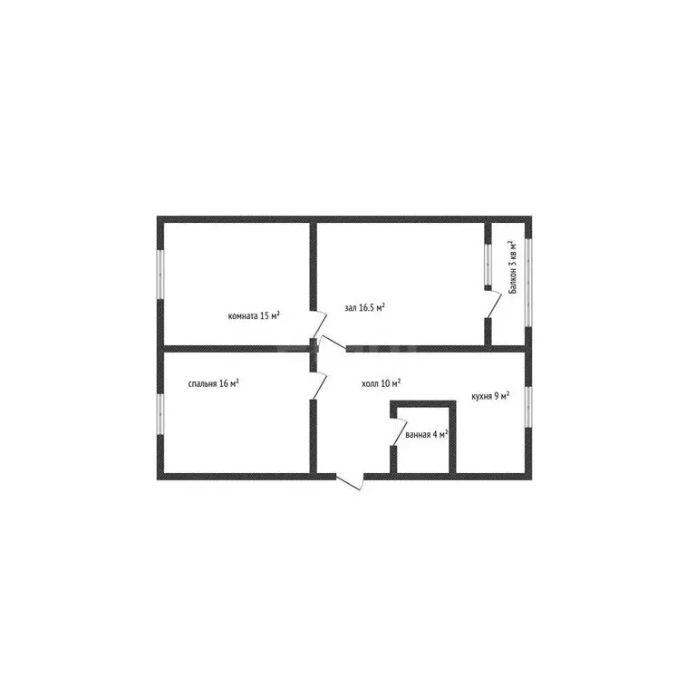 3-комнатная квартира: Майкоп, Депутатская улица, 2 (70.5 м) - Фото 1