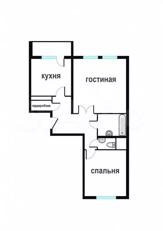 2-к. квартира, 56 м, 8/15 эт. - Фото 0