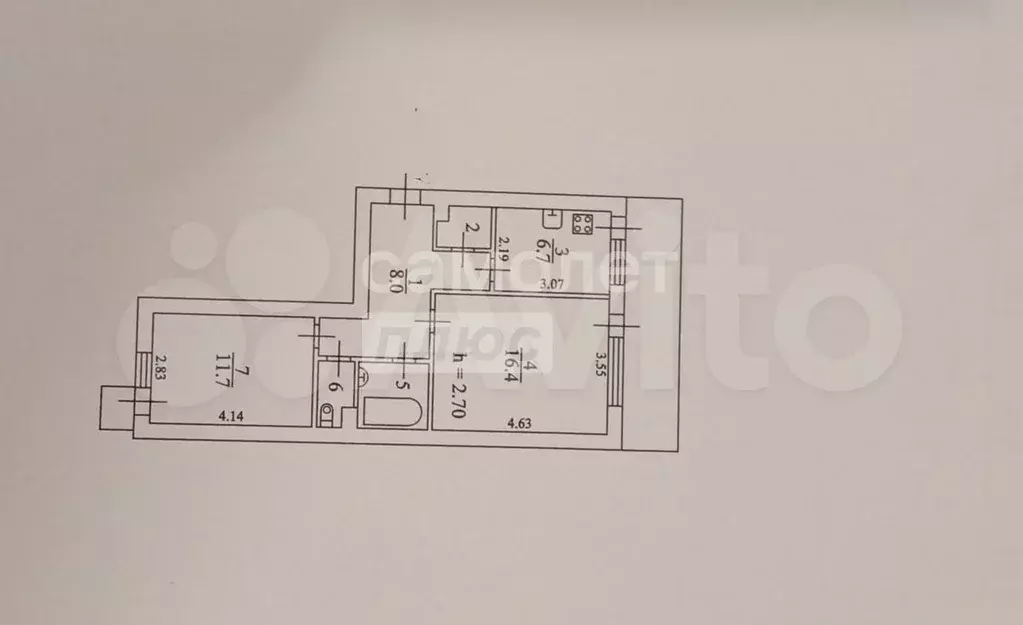 2-к. квартира, 49 м, 3/12 эт. - Фото 0