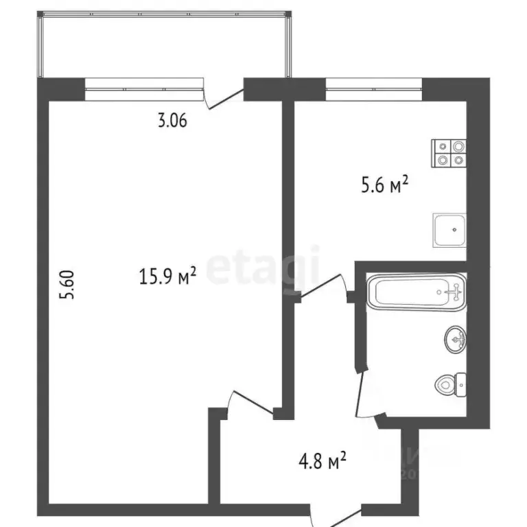 1-к кв. Камчатский край, Петропавловск-Камчатский ул. Чубарова, 14 ... - Фото 2