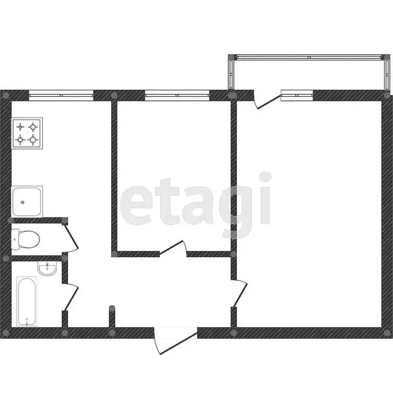 2-комнатная квартира: Курган, жилой район Заозёрный, 5-й микрорайон, ... - Фото 1