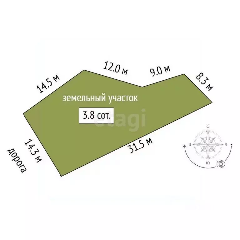 Участок в Ростовская область, Азов Азовский район, Азовская ул. (3.81 ... - Фото 2