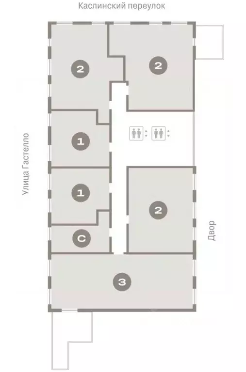 2-к кв. Свердловская область, Екатеринбург ул. Гастелло, 14 (95.77 м) - Фото 2
