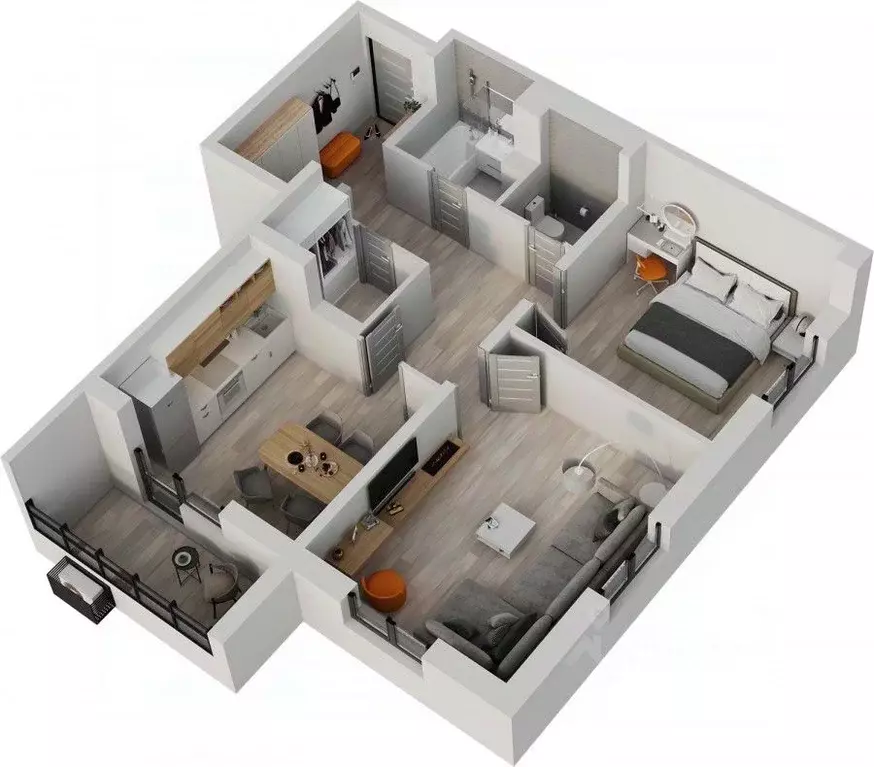 2-к кв. Татарстан, Альметьевск просп. Строителей, 70Б (68.9 м) - Фото 1