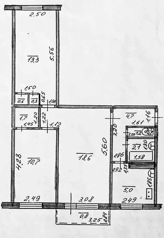 3-к кв. Самарская область, Красноярский район, Новосемейкино городское ... - Фото 1
