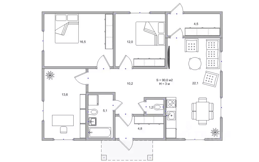 Дом в Амурская область, Благовещенский район, с. Чигири ул. Высокая ... - Фото 2