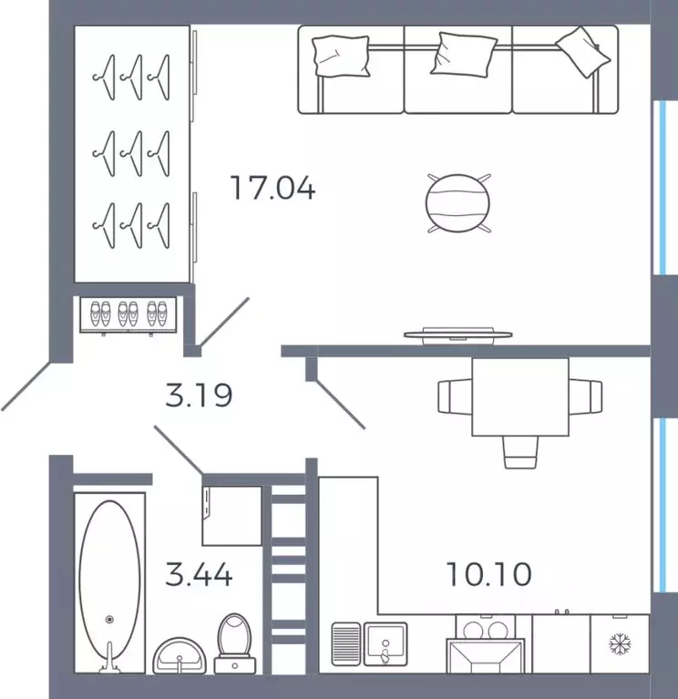 1-к кв. Самарская область, Волжский район, Черноречье с/пос, с. ... - Фото 1