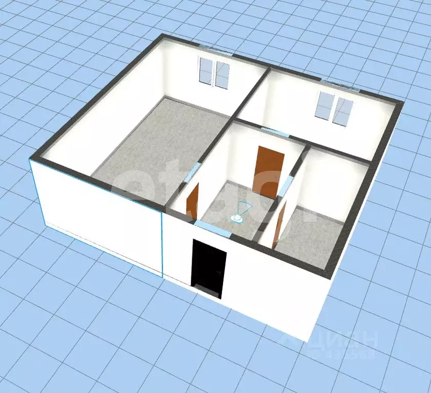 1-к кв. Белгородская область, Губкин ул. Ленина, 6 (30.6 м) - Фото 0