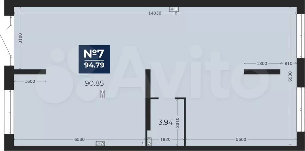 Продается торговое помещение, площадь 94.79 кв.м - Фото 0