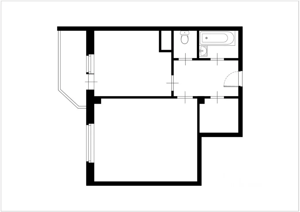 1-к кв. Воронежская область, Воронеж ул. Шишкова, 72/3 (41.0 м) - Фото 2