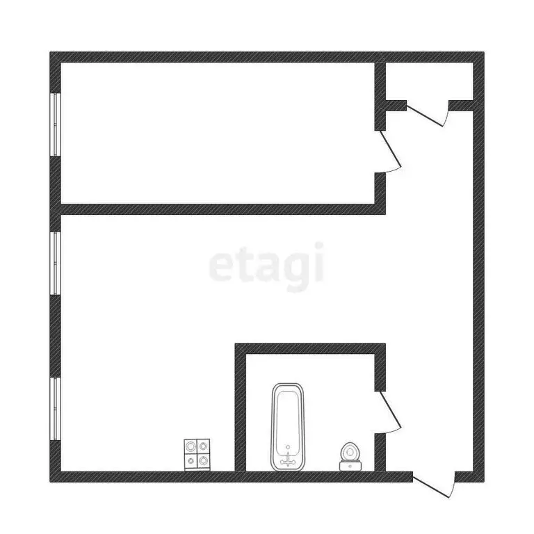 2-комнатная квартира: Бийск, Горно-Алтайская улица, 71 (42 м) - Фото 1