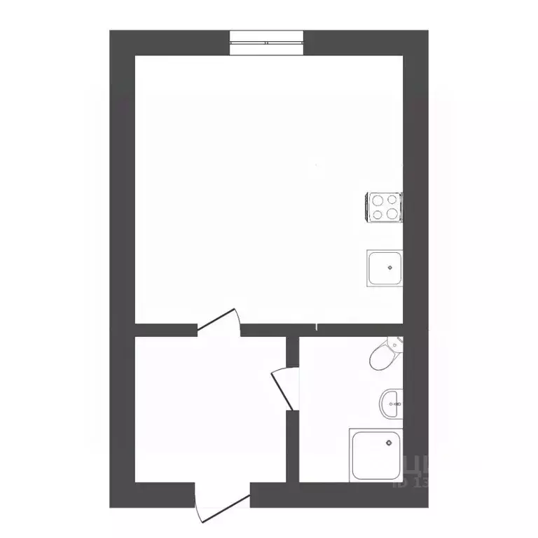 Студия Тюменская область, Тюмень ул. 50 лет ВЛКСМ, 91а (13.1 м) - Фото 2