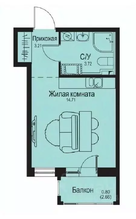 Студия Ленинградская область, Всеволожский район, Заневское городское ... - Фото 0
