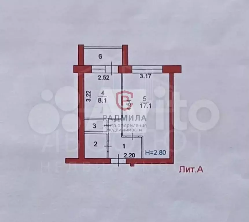 1-к. квартира, 34 м, 3/3 эт. - Фото 0