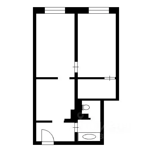 2-к кв. Новосибирская область, Новосибирск Лазурная ул., 14 (50.0 м) - Фото 1