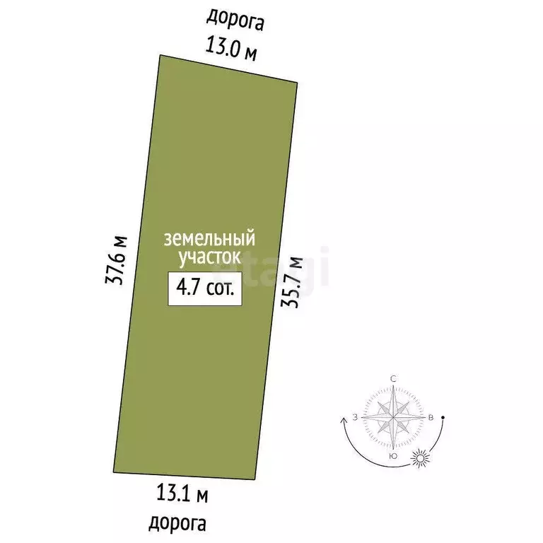 Участок, 4.7 сот., поселения (ижс) - Фото 1