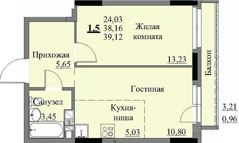 1-к кв. Удмуртия, Ижевск Автопроизводство жилрайон, 3-й мкр, Арден на ... - Фото 0