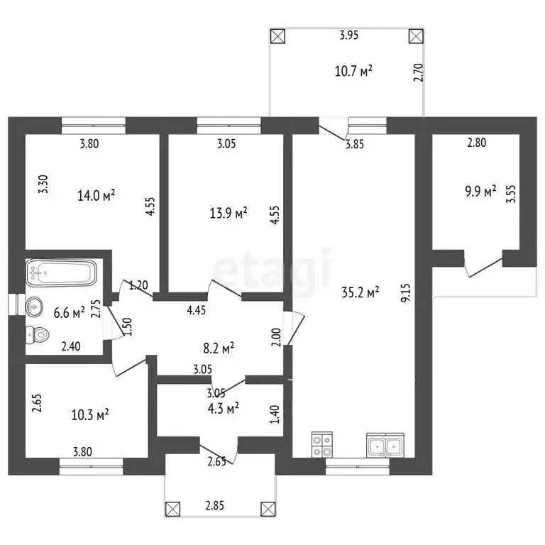 Дом в Добровское сельское поселение, село Краснолесье, Лисья улица ... - Фото 1
