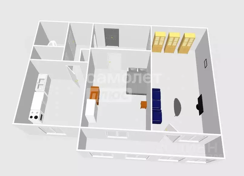 2-к кв. Ульяновская область, Ульяновск ул. Любови Шевцовой, 61А (52.3 ... - Фото 1