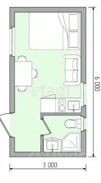 Дом в Пермский край, д. Большакино, Новая Скандинавия кп  (18 м) - Фото 1