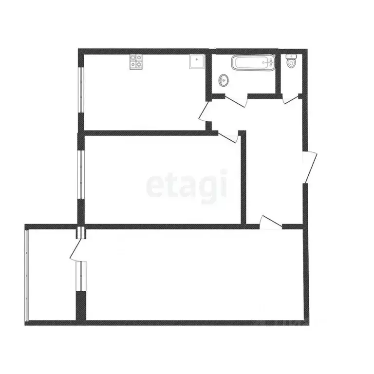2-к кв. Белгородская область, Белгородский район, Разумное рп ул. 78-й ... - Фото 0