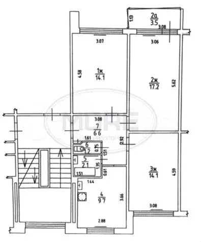 3-к. квартира, 65 м, 2/5 эт. - Фото 0