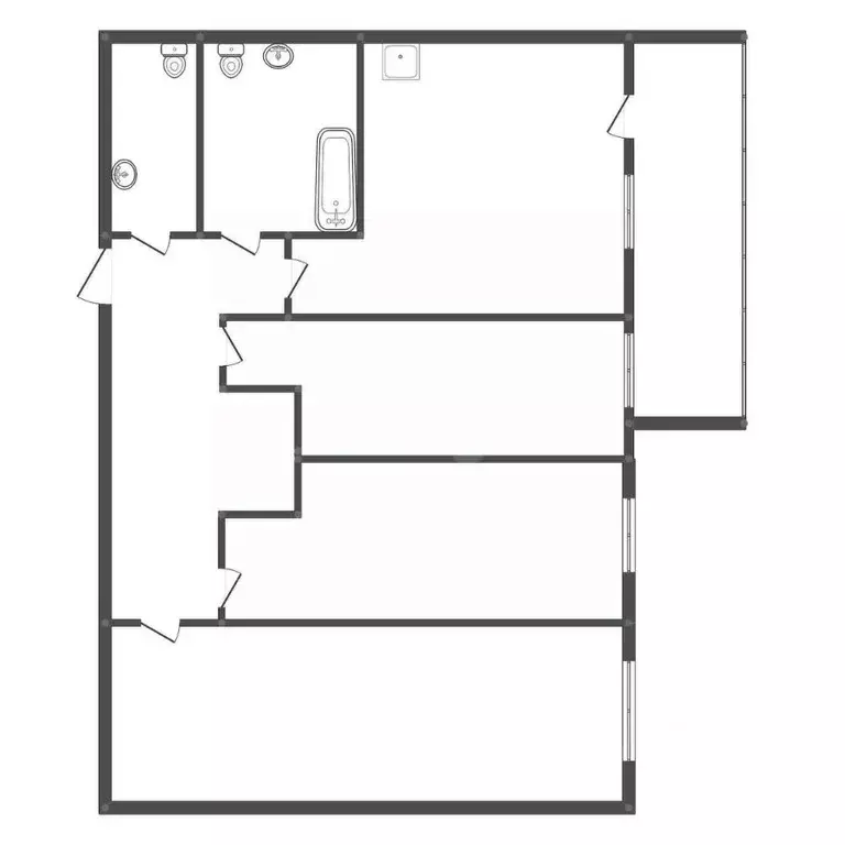 3-к кв. Амурская область, Свободный Октябрьская ул., 26 (81.5 м) - Фото 2