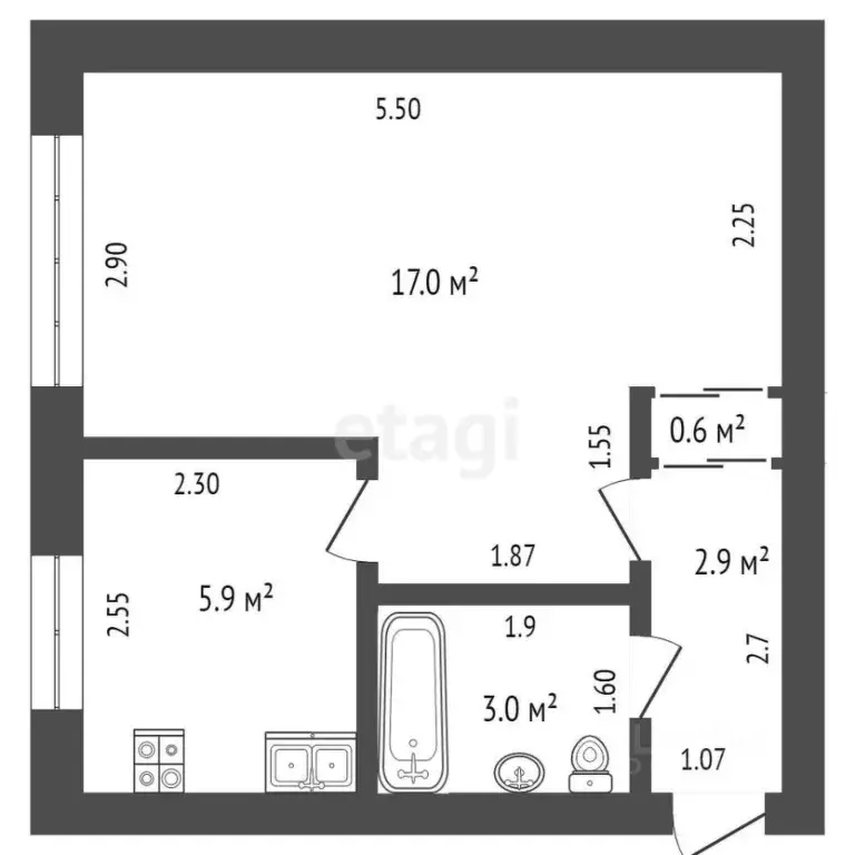 1-к кв. Мордовия, Саранск ул. Степана Разина, 35 (35.0 м) - Фото 1