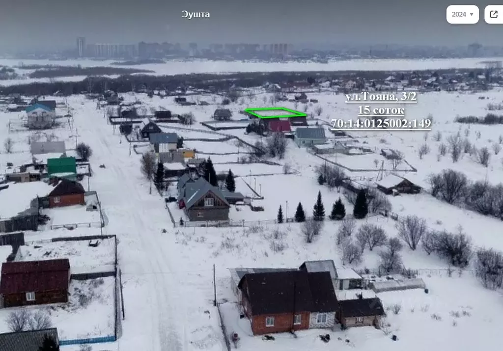 Участок в Томская область, Томск д. Эушта, ул. Тояна (15.0 сот.) - Фото 0