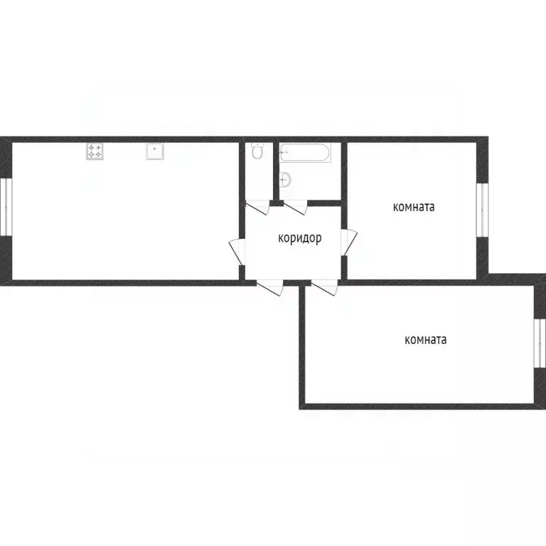 2-к кв. Ханты-Мансийский АО, Сургут ул. Есенина, 4 (67.0 м) - Фото 1