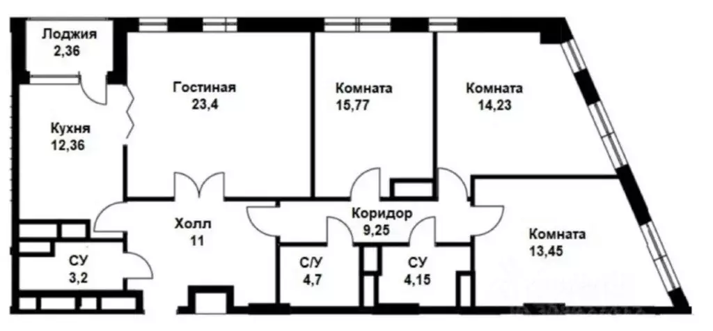 4-к кв. Москва Карамышевская наб., 2А (119.0 м) - Фото 1