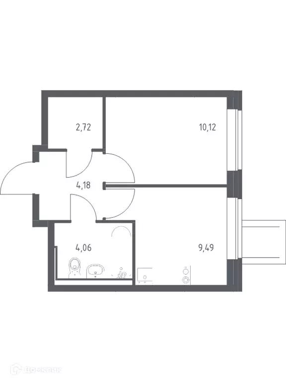 Продаётся 1-к квартира, 30.6 м - Фото 0