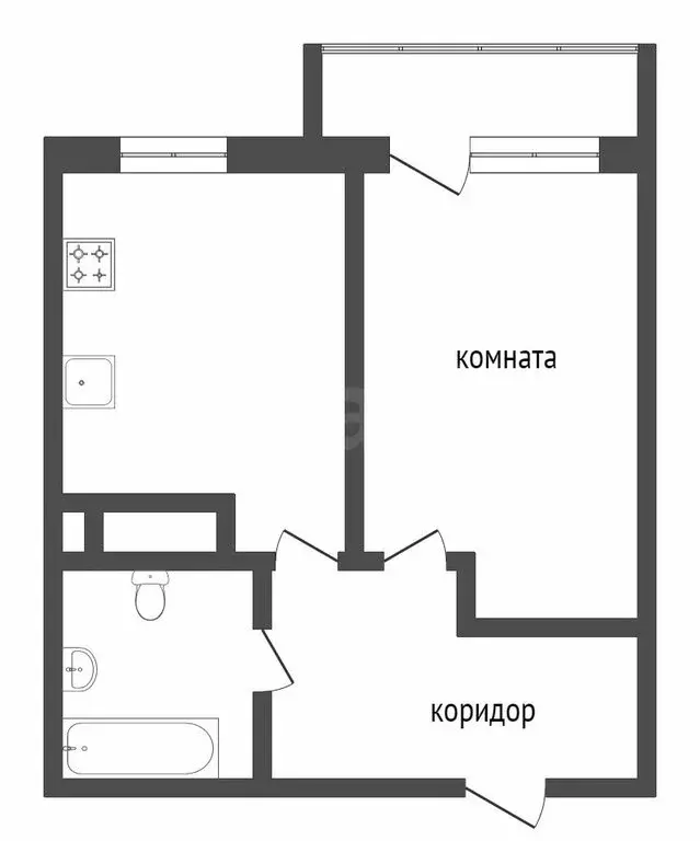1-комнатная квартира: Тюмень, улица Тимофея Чаркова, 81к2 (34.7 м) - Фото 0