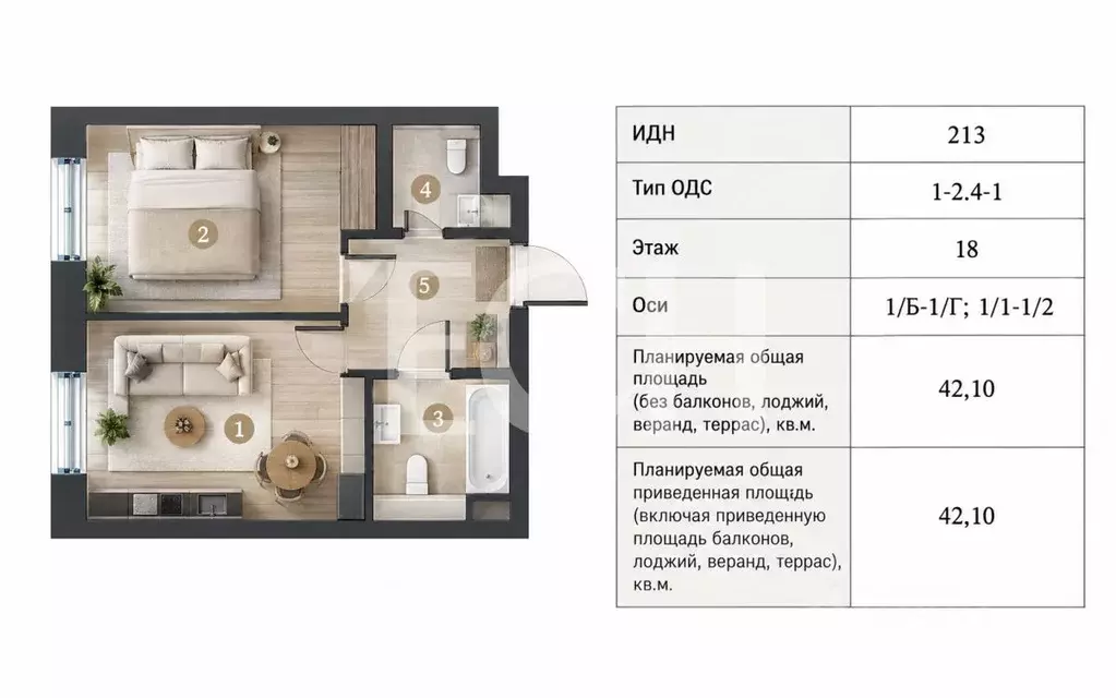 2-к кв. Москва Летниковская ул., 6к2 (43.0 м) - Фото 2