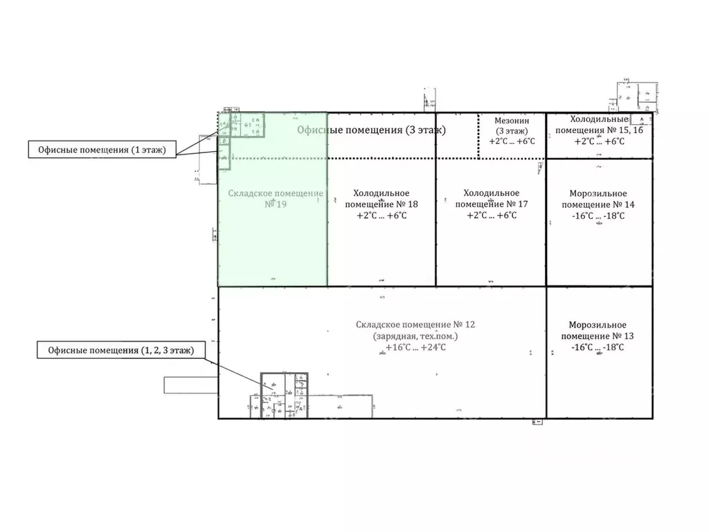 Склад в Санкт-Петербург пос. Шушары, Московское ш., 177к2К (1445 м) - Фото 2