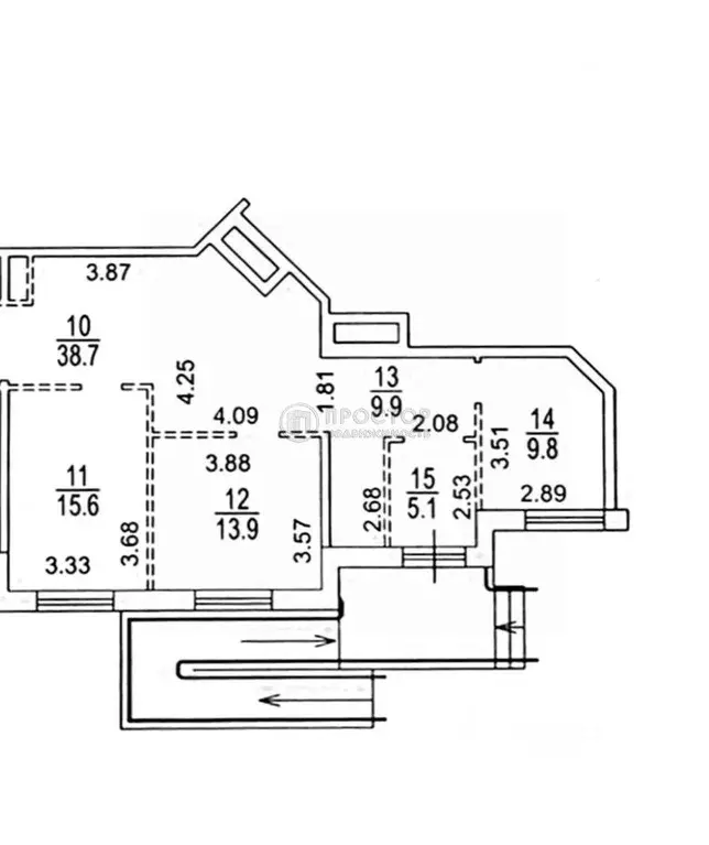 Помещение свободного назначения в Москва Рублевское ш., 70к5 (85 м) - Фото 2