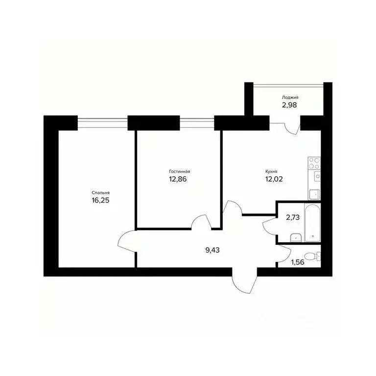 2-к кв. Ярославская область, Ярославль пос. Норское, Норские ... - Фото 1