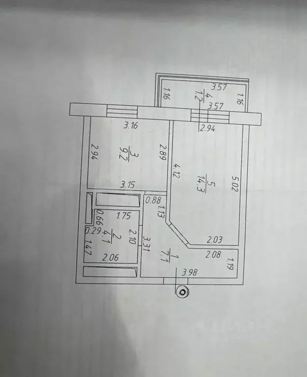 1-к кв. Татарстан, Казань проезд Яраткан, 4В (34.7 м) - Фото 1