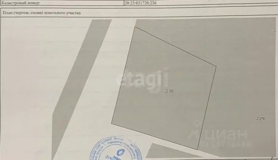 Участок в Амурская область, Серышевский муниципальный округ, с. ... - Фото 2