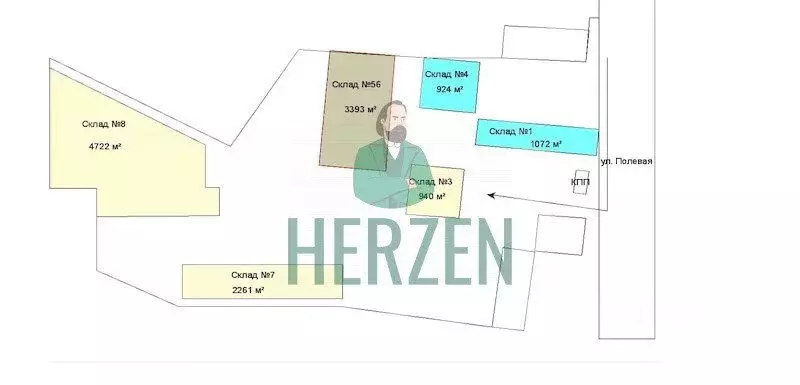 Склад в Московская область, Можайск Полевая ул., 29 (1300 м) - Фото 2