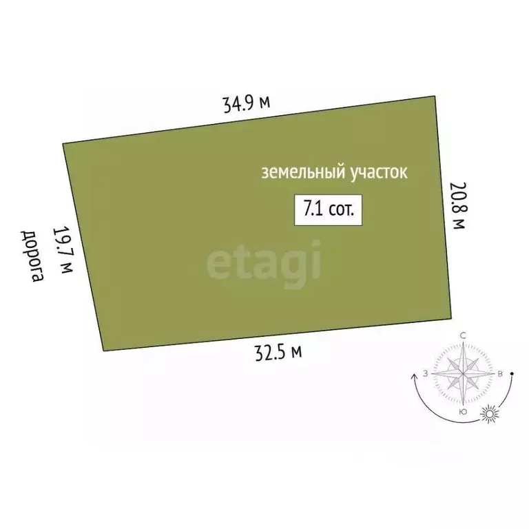 Участок в Тюменская область, Ярковский муниципальный округ, д. Мотуши ... - Фото 2